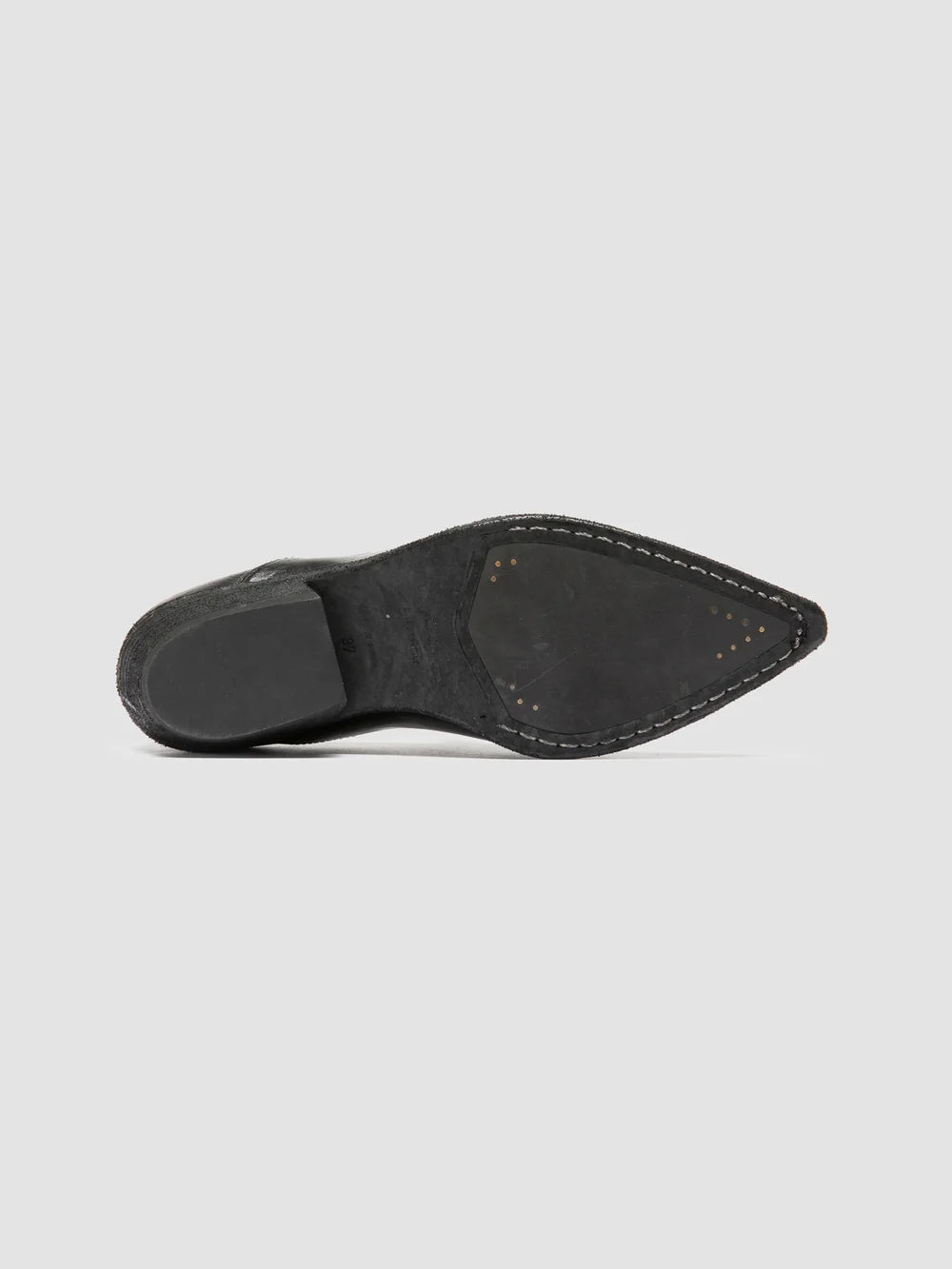 NOELIE DD 111 - Black Leather Penny Loafers - image 5,side view