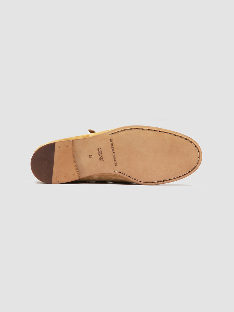 OLIVER 104 - Beige Suede Ballerina Shoes