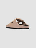 PELAGIE 021 - Ivory Leather Slide Sandals - thumb image 4,side view