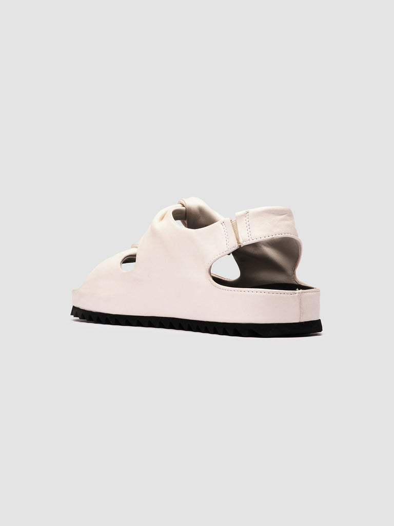 PELAGIE 022 - White Leather Sandals