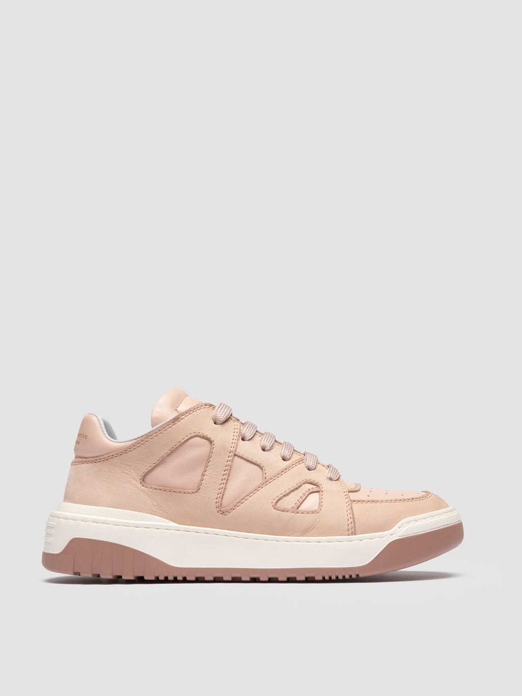 ROCKVILLE 102 - Beige Leather Low Top Sneakers - image 1,side view