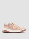 ROCKVILLE 102 - Beige Leather Low Top Sneakers - thumb image 1,side view