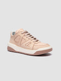 ROCKVILLE 102 - Beige Leather Low Top Sneakers - thumb image 3,side view