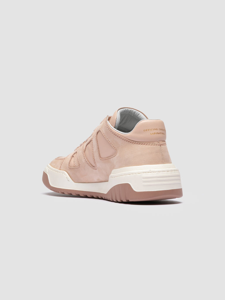 ROCKVILLE 102 - Beige Leather Low Top Sneakers