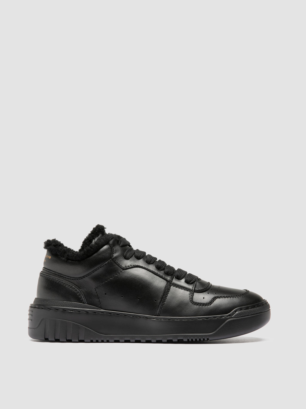ROCKVILLE 105 - Black Leather Low Top Sneakers - image 1,side view