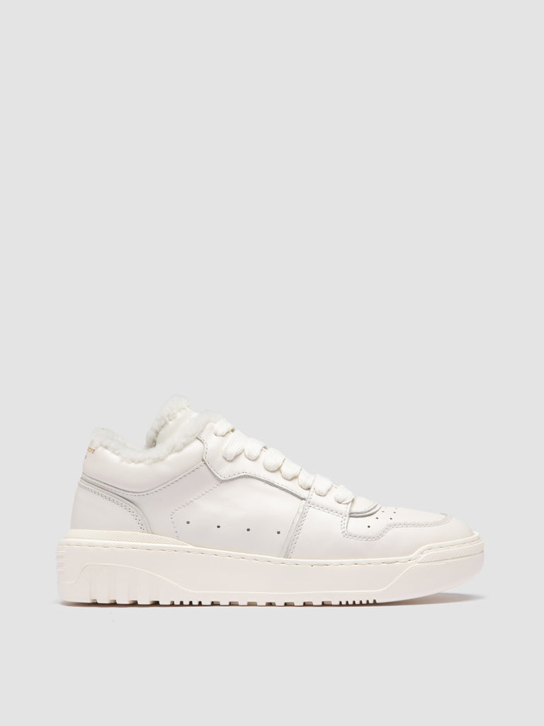 ROCKVILLE 105 - White Leather Low Top Sneakers