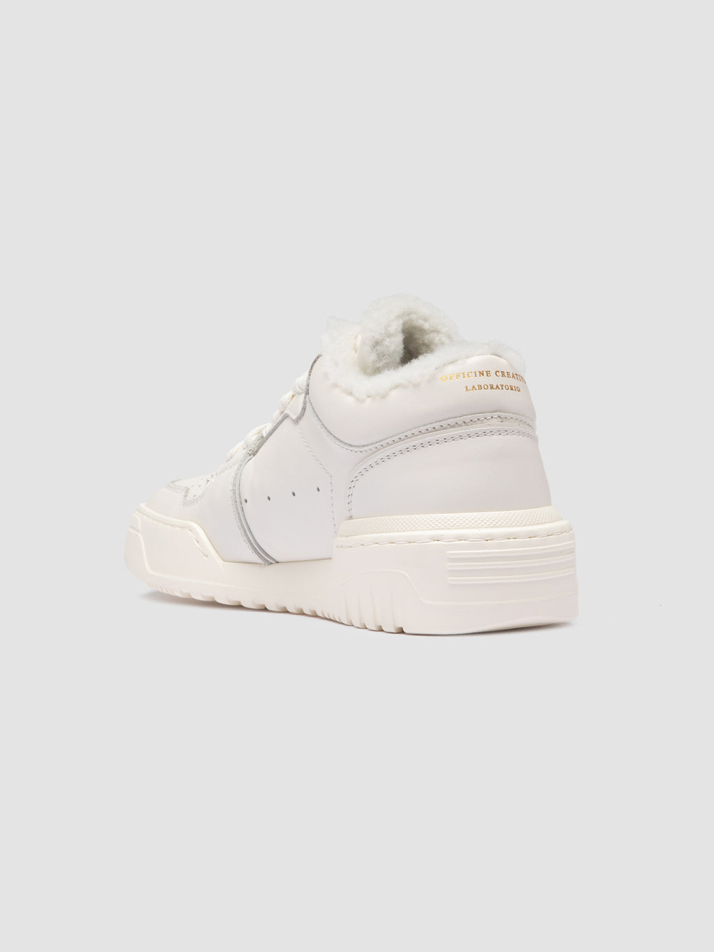 ROCKVILLE 105 - White Leather Low Top Sneakers - image 4,side view