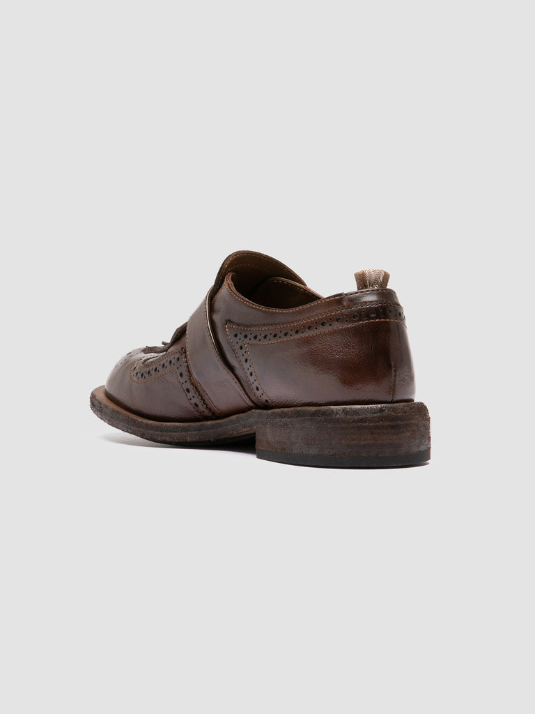 RUGGED 111 - Brown Leather Monk Shoes