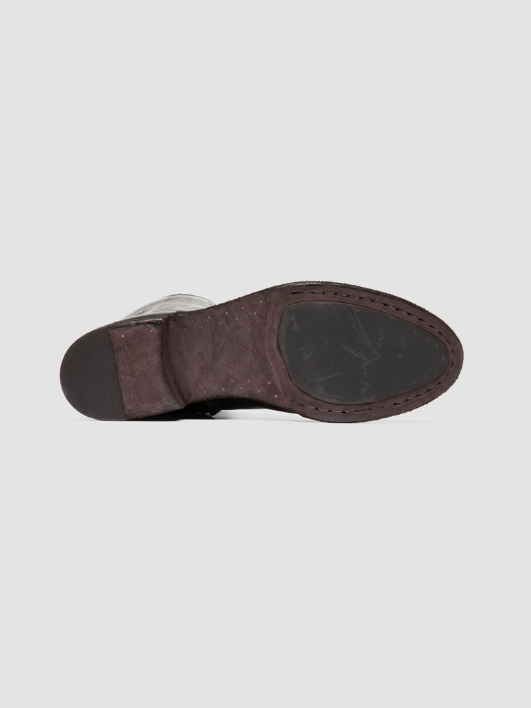 SELINE 039 - Stivali con Zip in Pelle Marrone