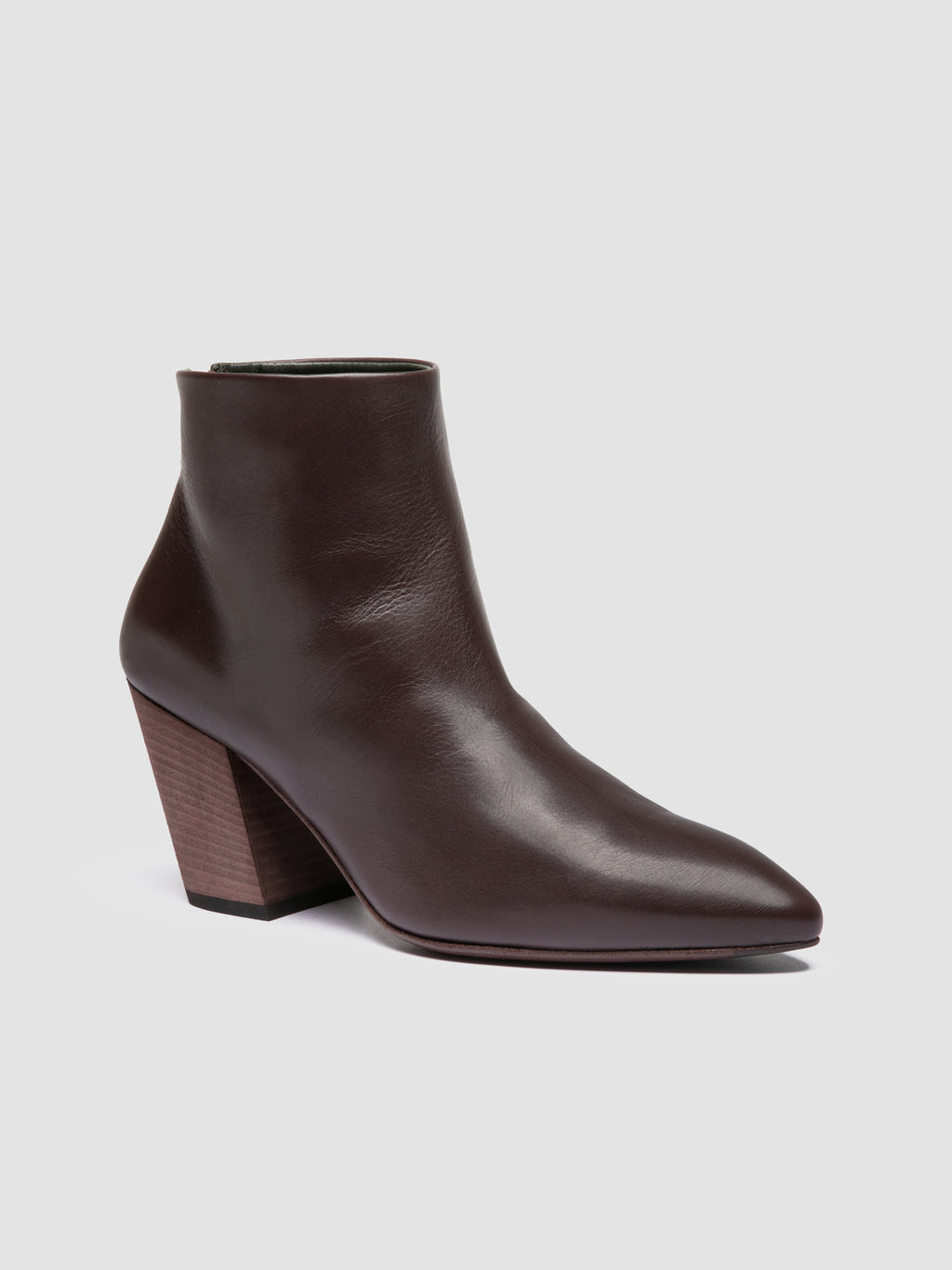 SEVRE 003 - Burgundy Leather Booties