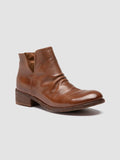 SHANTEL 003 - Braune Lederstiefel mit Reißverschluss - thumb image 3,side view