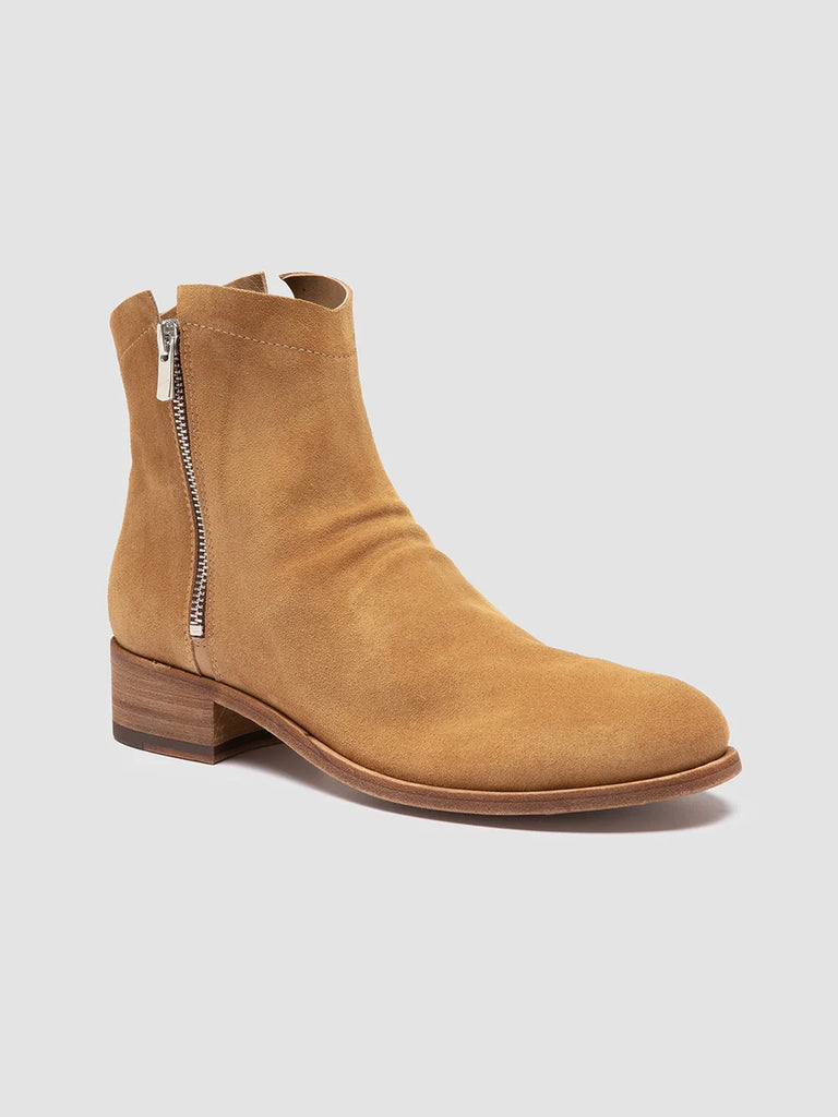 Womens Black Leather Zipped Boots: SHANTEL 004 Officine Creative - 3