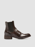 SHANTEL 006 - Braune Lederstiefel mit Reißverschluss