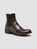SHANTEL 006 - Brown Leather Zipped Boots - thumb image 3,side view