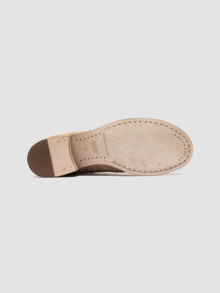 SHANTEL 006 - Taupe Suede Zipped Boots