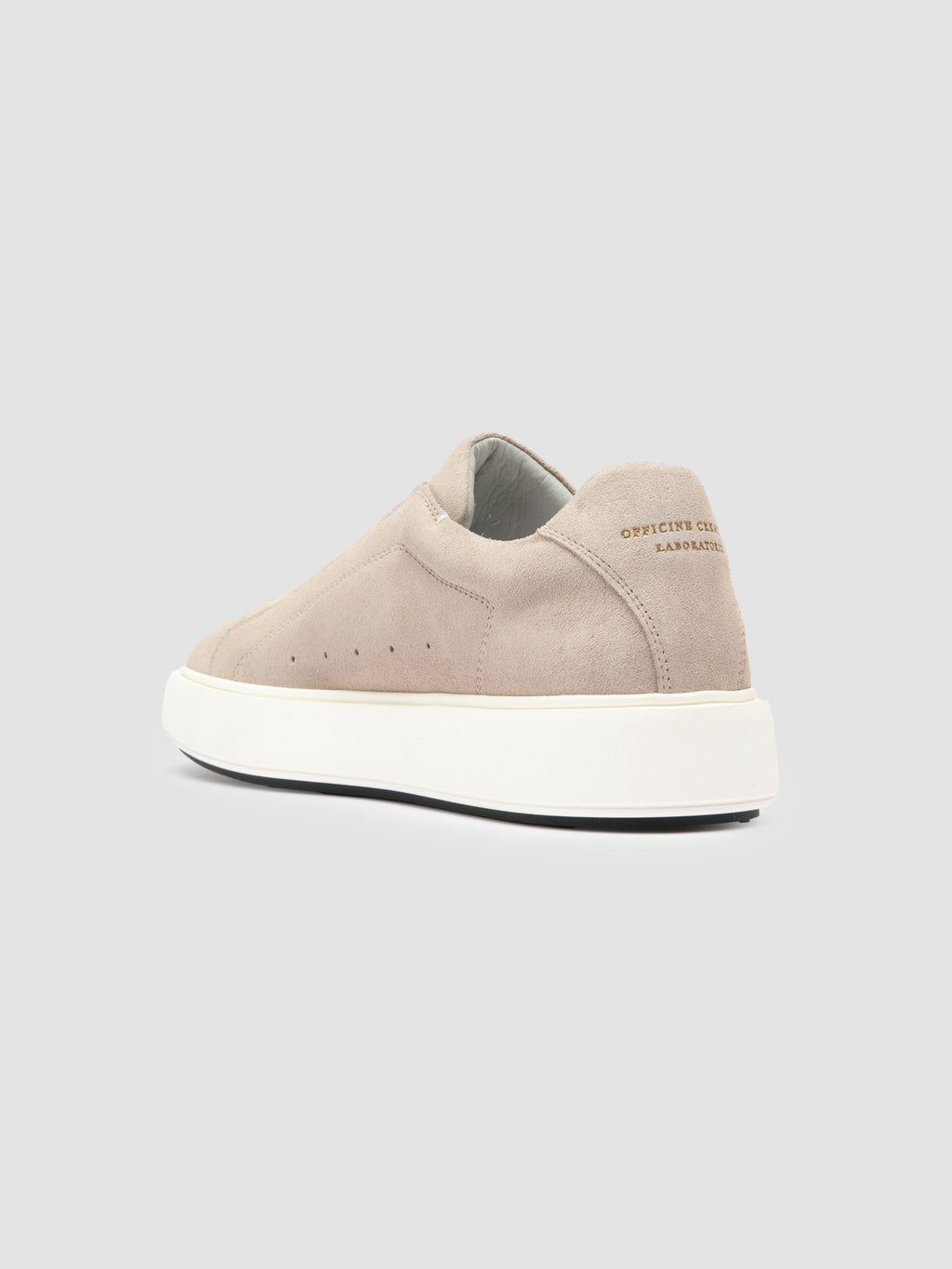 SLOUCH 101 - Ivory Suede Sneakers - image 4,side view