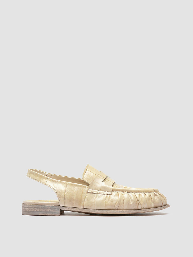 SOLITUDE 102 - Ivory Leather Slingback Sandals