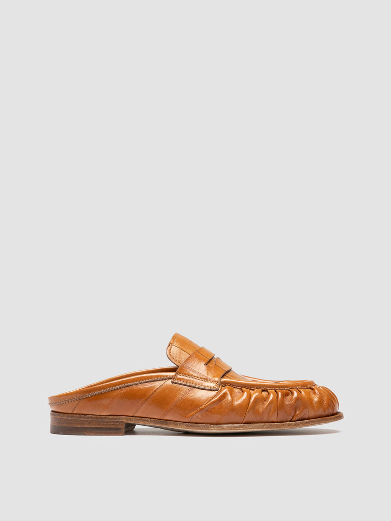 SOLITUDE 112 - Camel Leather Mule Sandals