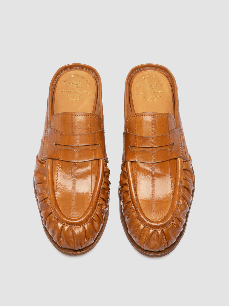 SOLITUDE 112 - Camel Leather Mule Sandals