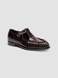 SOLITUDE 115 - Scarpe con Cinturino a T in Pelle Marrone - thumb image 3,side view
