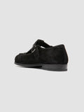SOLITUD /115 - Scarpe con Cinturino a T in Pelle Scamosciata Nera - thumb image 4,side view
