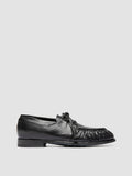 SOLITUDE 116_W - Blue Leather Derby Shoes - thumb image 1,side view