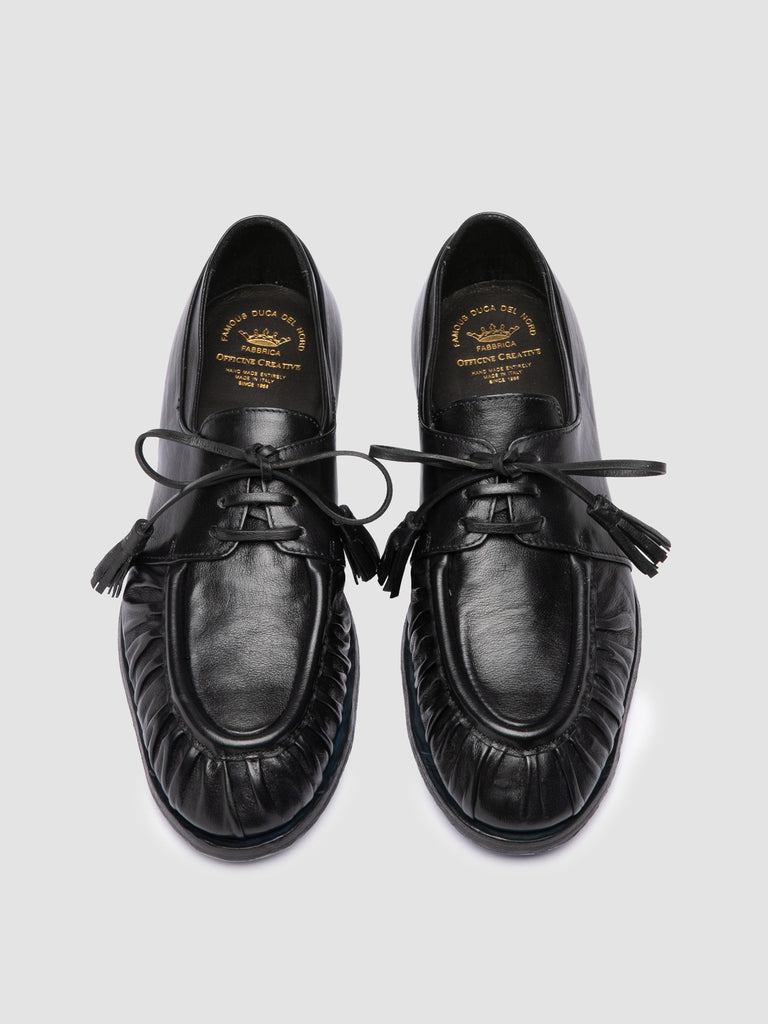 SOLITUDE 116_W - Blue Leather Derby Shoes