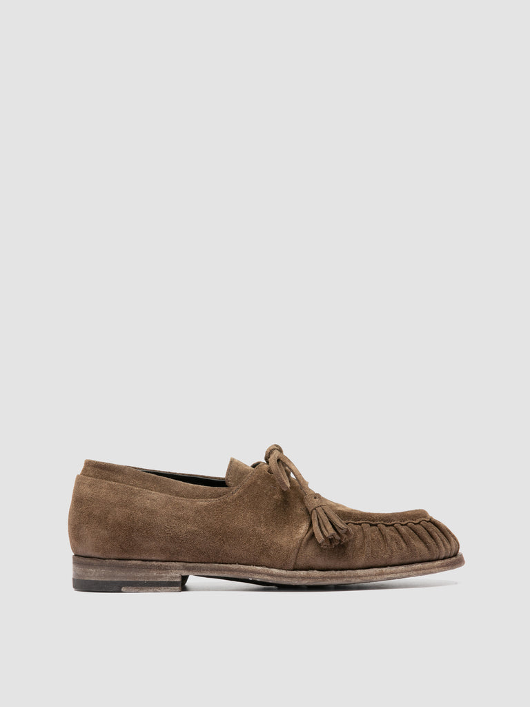 SOLITUDE 116_W - Brown Suede Derby Shoes