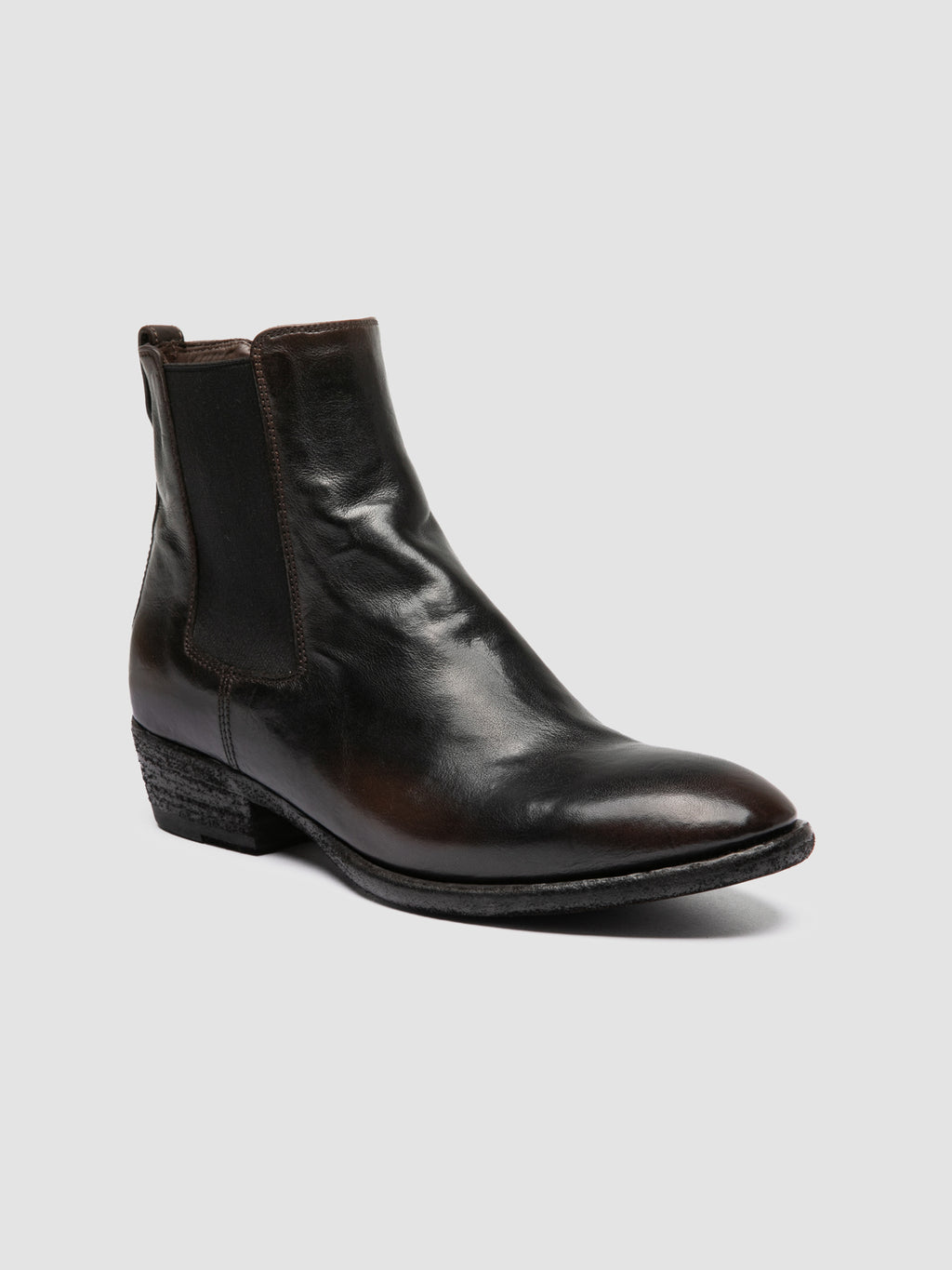 SONEGAL DD 001 - Stivaletti Chelsea in Pelle Marrone - image 3,side view