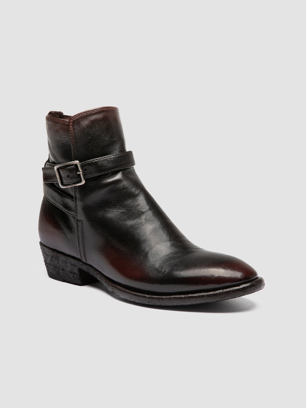 SONEGAL DD 002 - Stivali con Zip in Pelle Marrone - image 3,side view