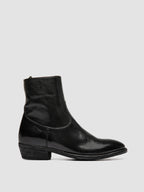 SONEGAL DD 003 - Schwarze Lederstiefel mit Reißverschluss