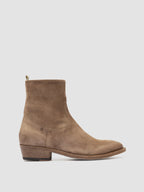 SONEGAL DD 003 - Braune Wildlederstiefel mit Reißverschluss