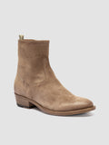 SONEGAL DD 003 - Stivali con Zip in Pelle Scamosciata Marrone - thumb image 3,side view