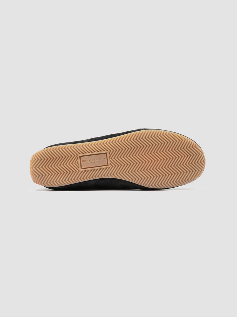 SUBSIDE 102 - Black Leather and Suede Low-Top Sneakers