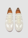 SUBSIDE 102 - Sneaker Basse in Pelle e Pelle Scamosciata Bianca - thumb image 2,side view