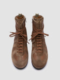 SUBSIDE 105_W - Brown Suede and Leather High Top Sneakers - thumb image 2,side view