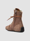SUBSIDE 105_W - Brown Suede and Leather High Top Sneakers - thumb image 4,side view