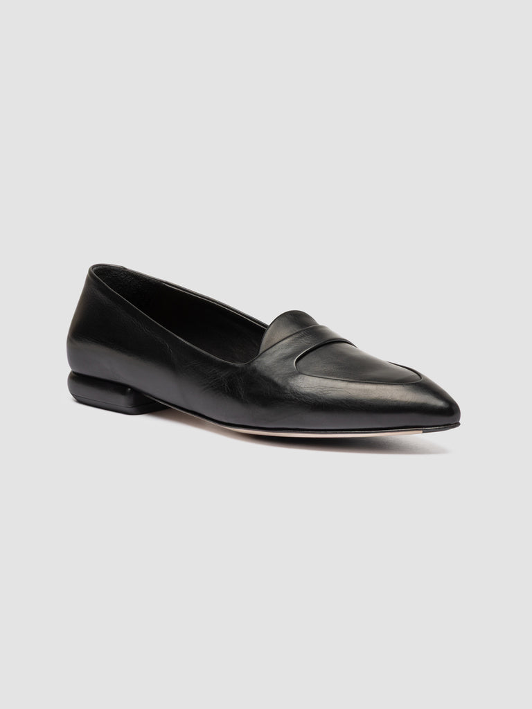 SUE 009 - Mocassini Penny in Pelle Nera