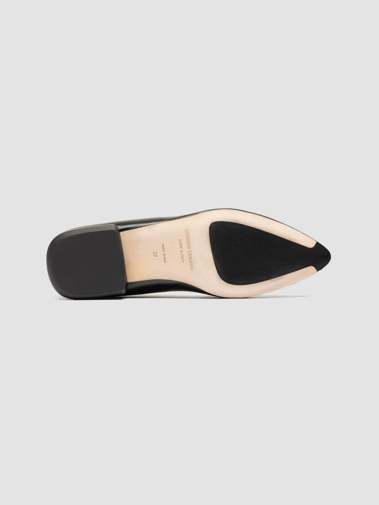 SUE 009 - Black leather Penny Loafers