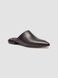 SUE 014 - Brown Leather Mule Sandals - thumb image 3,side view