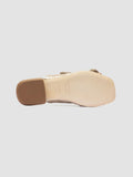 SUKI 006 - Gold Leather Slide Sandals - thumb image 5,side view