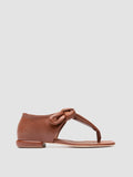 SUKI 008 - Sandali Infradito in Pelle Marrone - thumb image 1,side view