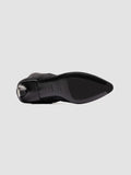 SUZY 006 - Black Suede Zipped Boots - thumb image 5,side view