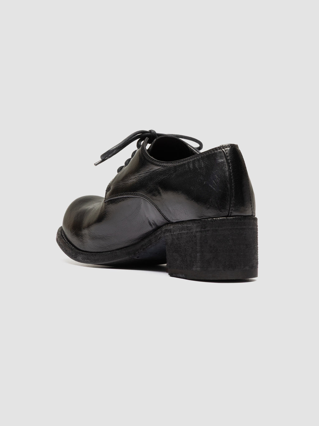 THUBBLE 101 - Black Leather Derby Shoes - image 4,side view