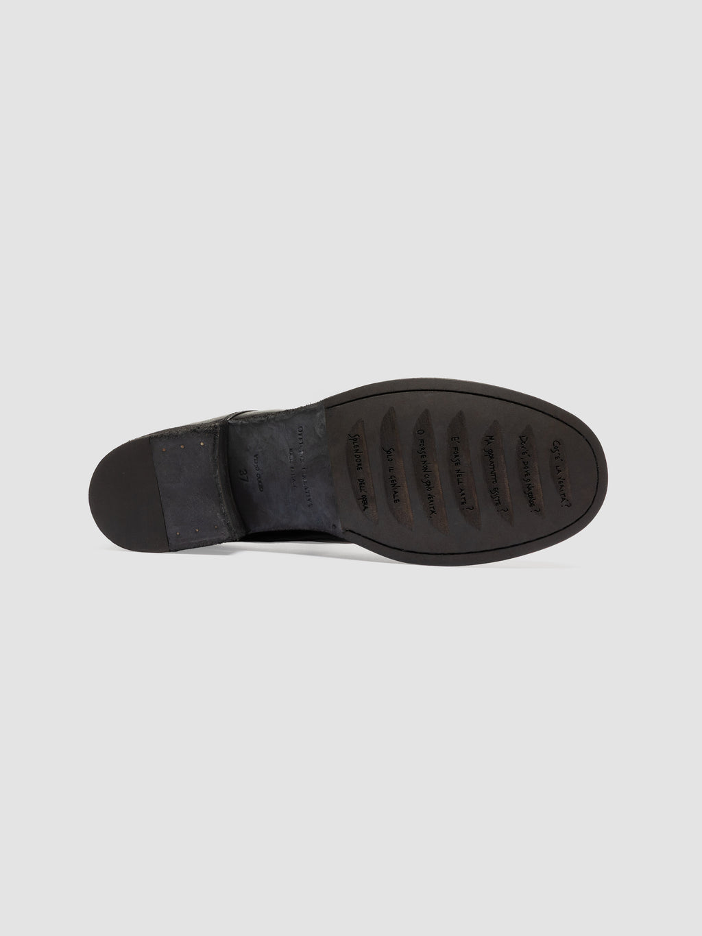 THUBBLE 101 - Black Leather Derby Shoes - image 5,side view