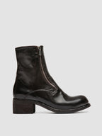 THUBBLE 105 - Braune Lederstiefel mit Reißverschluss