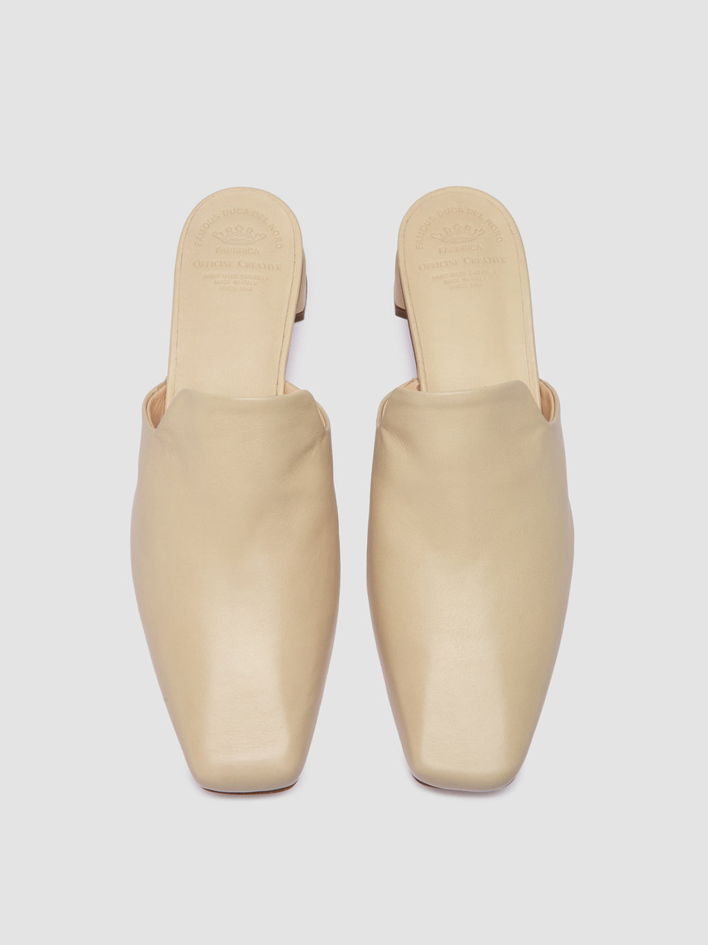 TRINITY 003 - Ivory Leather Sandals