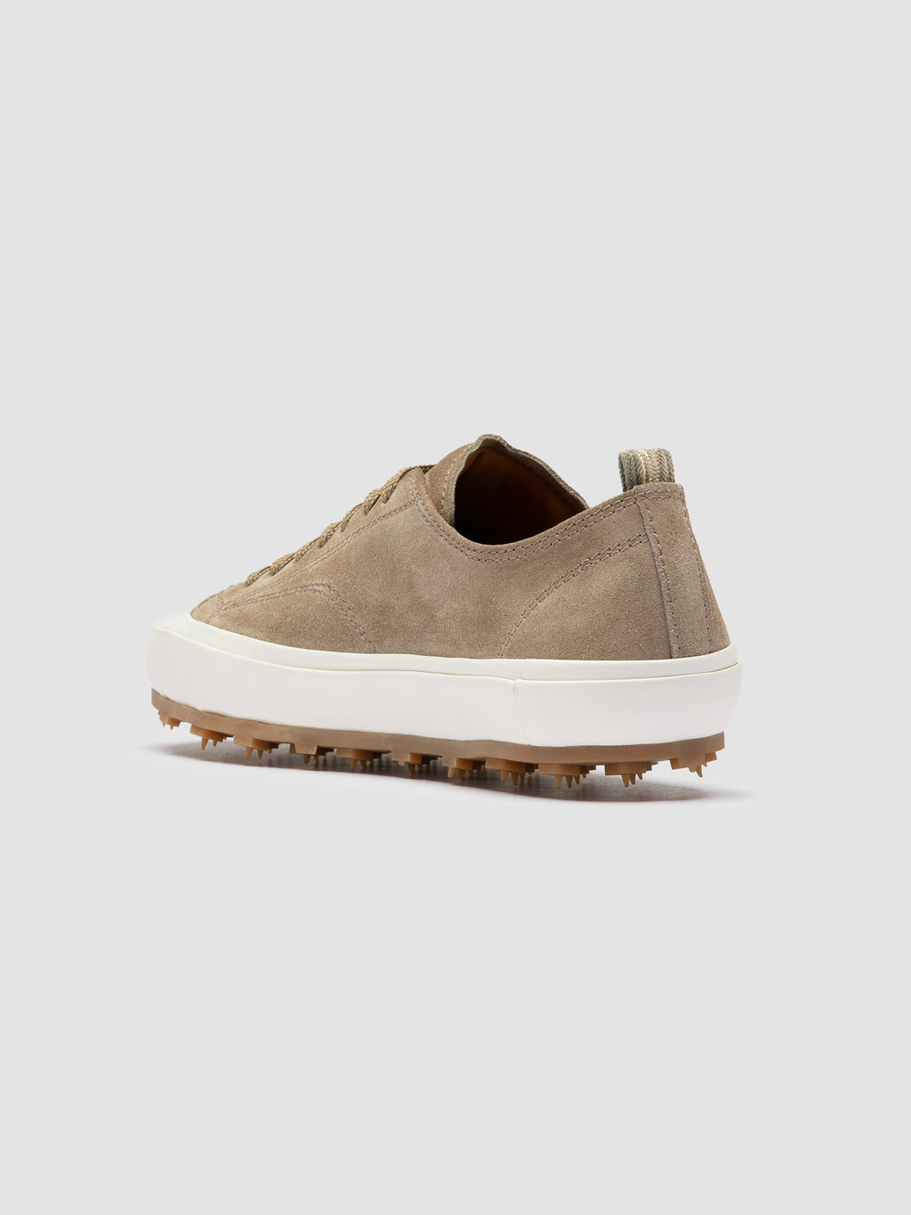 VULCAN 101 - Sneaker Basse in Pelle Scamosciata Color Tortora - image 4,side view