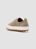 VULCAN 101 - Sneaker Basse in Pelle Scamosciata Color Tortora - thumb image 4,side view