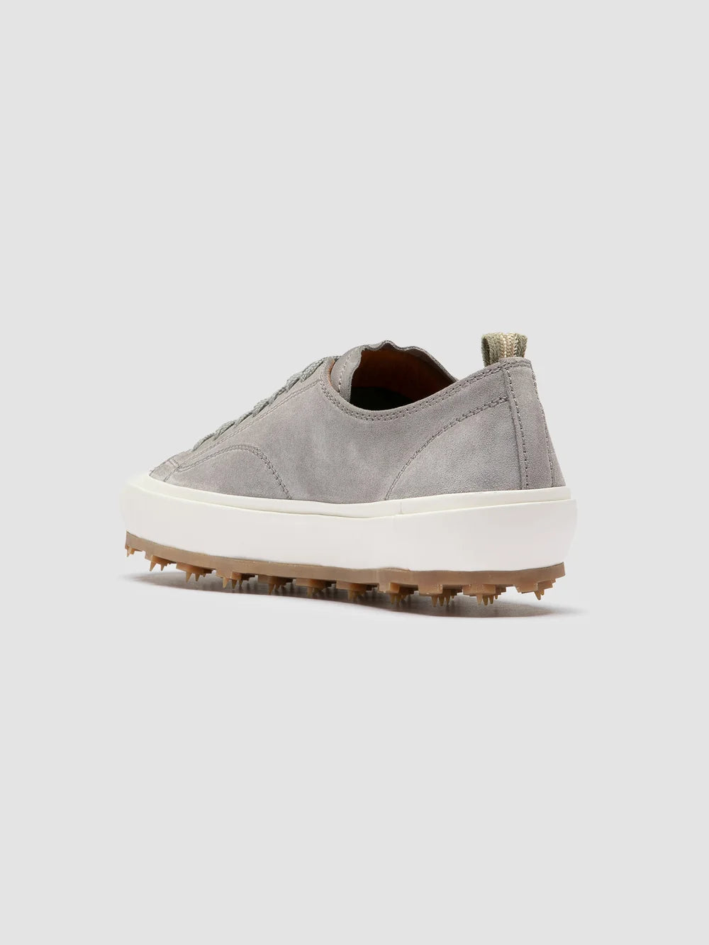 VULCAN 101 - Sneaker Basse in Pelle Scamosciata Grigia - image 4,side view